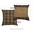 Black Check Checkered Cotton Reversible Throw Pillow