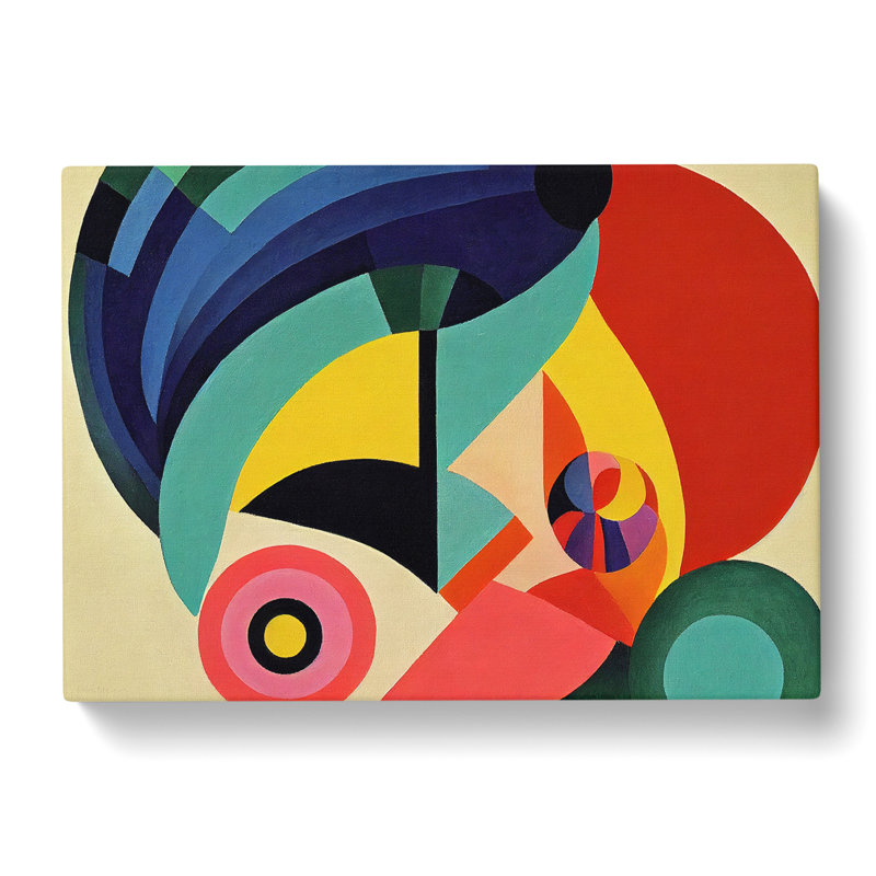 Harmonious Abstract Art - Wrapped Canvas Print, 50cm H x 76cm W x 3cm D