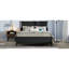 Base de lit grand, cadre de lit plateforme avec tête et pied de lit en bois, station de charge et lumières DEL-29715791
