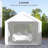 Outsunny Carport 10' X 20' Portable Garage, Heavy Duty Car Port Canopy With 2 Roll-Up Doors & 4 Ventilated Windows For Car, Truck, Boat, Garden Tools-113412706