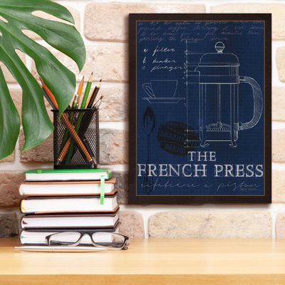 'Coffee Blueprint 1 1ndigo'  by Marco Fabiano Canvas Wall Art