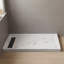 Base de douche rectangulaire l 60 po x P 36 po, plateau de douche en acrylique d'aspect marbre avec texture antidérapante-124834428-128706739