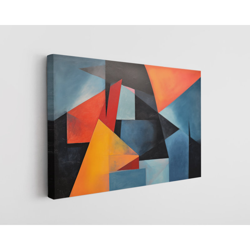 Reproduction de peinture de formes abstraites colorées, art mural moderne pour la maison et le bureau, reproduction de peinture