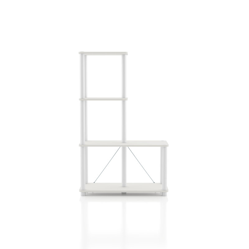 Étagère de rangement Terzenbach, (4 tablettes) H 44,17 po x l 27,55 po x P 12 po, Blanc