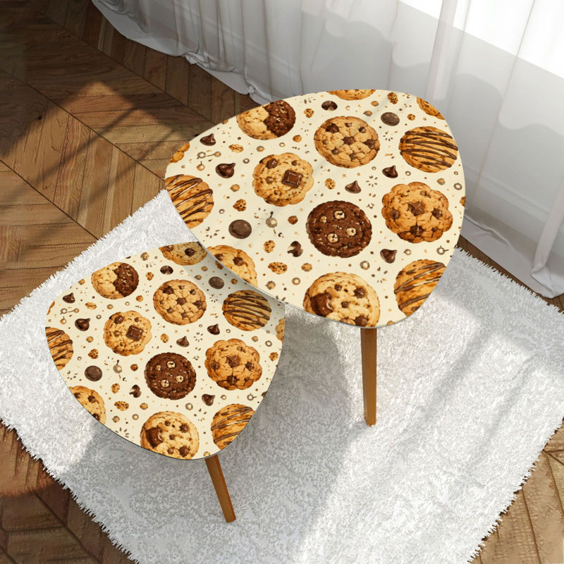 Ensemble de 2 tables basses gigognes Triangle