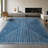 GLN Rugs Contemporary Collection - Machine Washable Modern Area Rug, Contemporary Washable Rug, Non Slip Area Rug, Abstract Living Room Rug, Bedroom Rug, Bathroom Rug (Blue Rug)-259992388