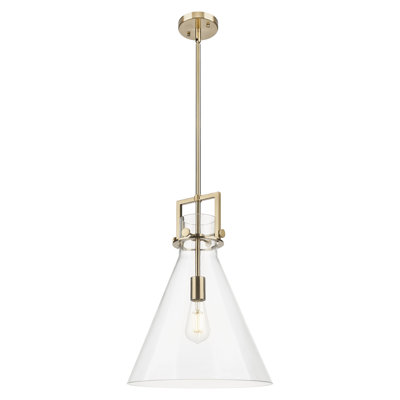 Luminaire suspendu sur tige 1 lumière Coterie