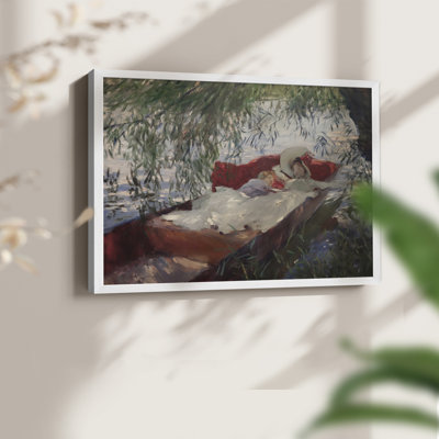 Motif floral rétro - Cxxi - reproduction encadrée