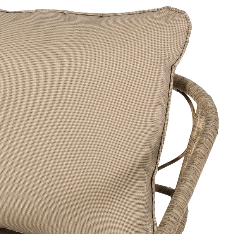 Sièges d'extérieur style - avec revêtement, l 28,4 po x P 26 po, H 28,62 po, assemblage requis avec déversement tissé - l 28 po x P 26 po inclus