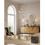 Merriam Oval Bone, Engineered Wood Mirror