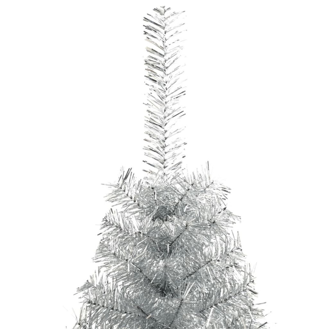 Künstlicher Weihnachtsbaum 240 cm Silberfarben mit Ständer