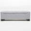 Rangement contemporain avec surpiqûres gaufrées pour le salon, style en tissu gris, 51,37 po de largeur, 20 po de profondeur, 17,21 po de hauteur, coussins et couvertures idéaux, assemblage requis avec coutures décoratives, couleur, largeur-1587615893