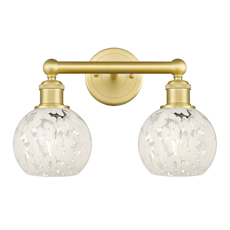 Éclairage pour meuble-lavabo à intensité variable 2 lumières Bernardica, Or satiné