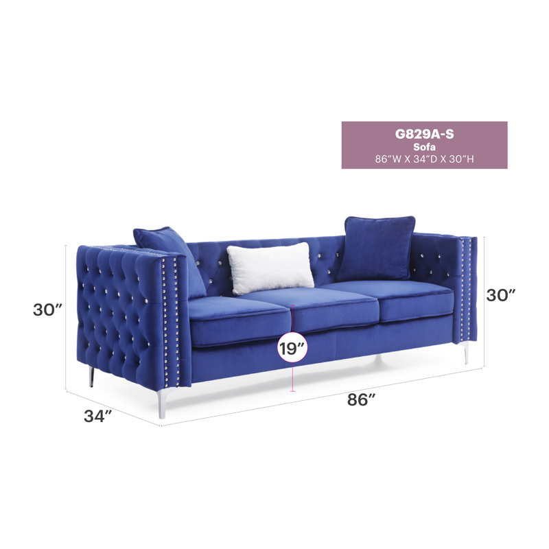 Canapé Paige exceptionnel au design distinctif, idéal pour les petits espaces et un assemblage sans effort