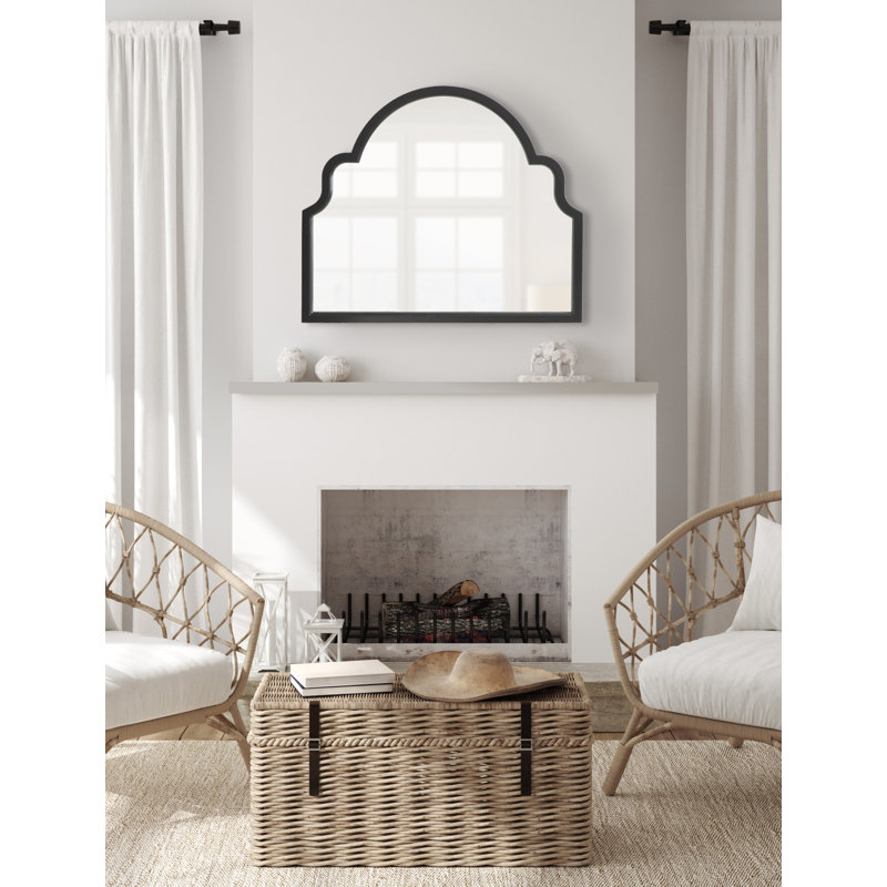 Westin Wood Mirror, Black, 30" x 36"