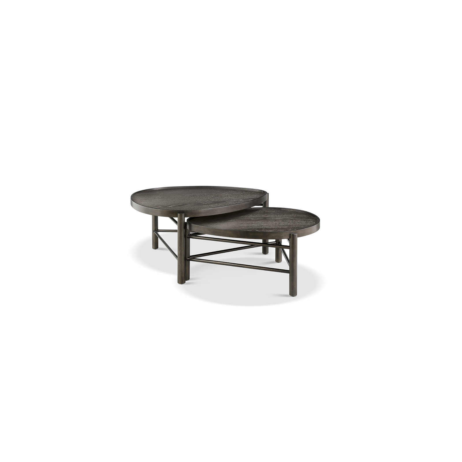 Shaped Nesting Cocktail Table