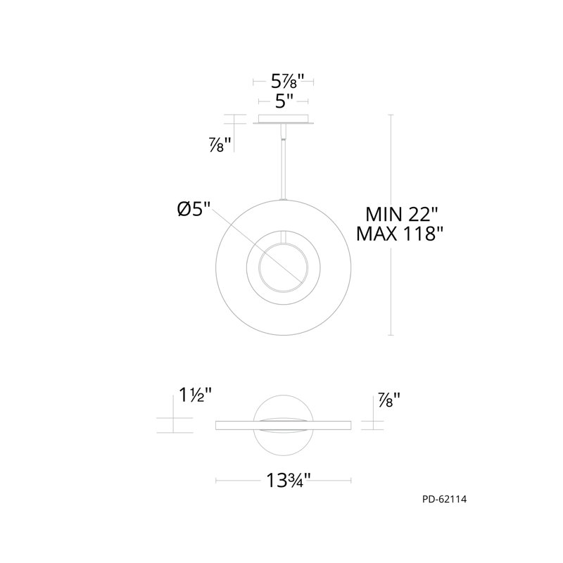 Cymbal 1 - Light LED Pendant