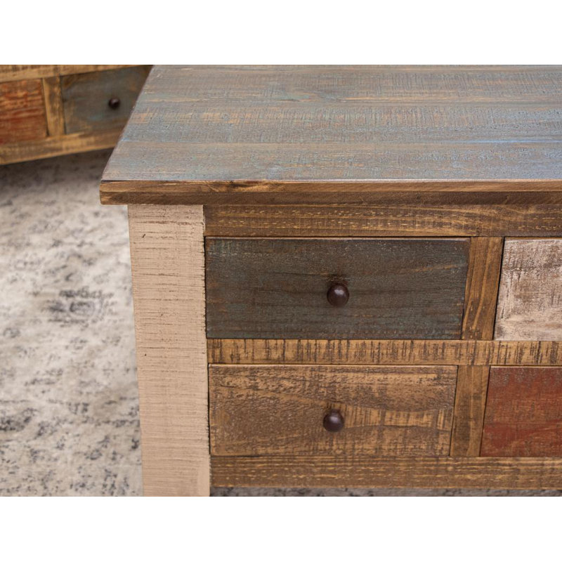 Table de bout Xaivion avec 2 tiroirs