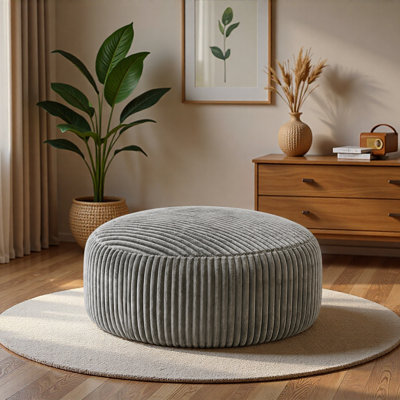 Fauteuil relax surdimensionné, pouf poire de 1,80 m, rembourrage en mousse mémoire, pouf poire pour adultes et adolescents, canapé moelleux avec revêtement en tissu doux, canapé rond pour salon, chambre, chambre d'étudiant
