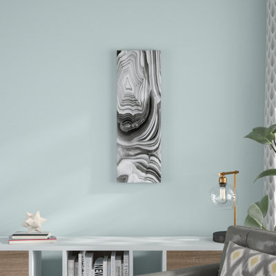 Agate Panel Grey I by Danielle Carson - Panoramic Gallery-Wrapped Canvas Giclée on Canvas