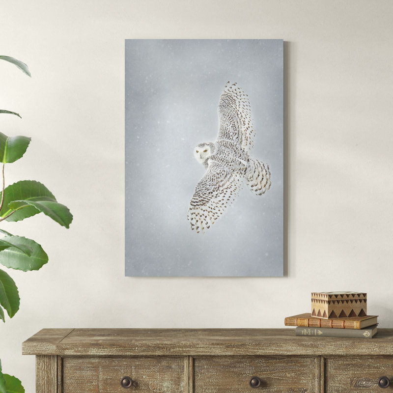 Hibou en vol II, H 36 po x l 24 po x P 1,25 po