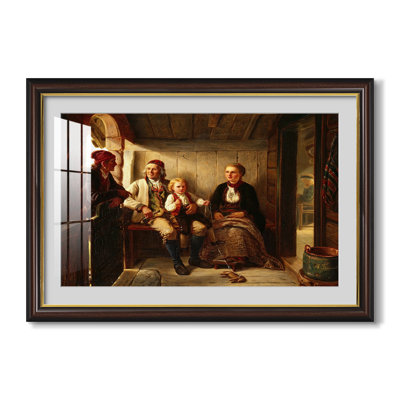 Voisins (Naboer), 1855 - Adolph Tidemand - Estampe encadrée sur mesure