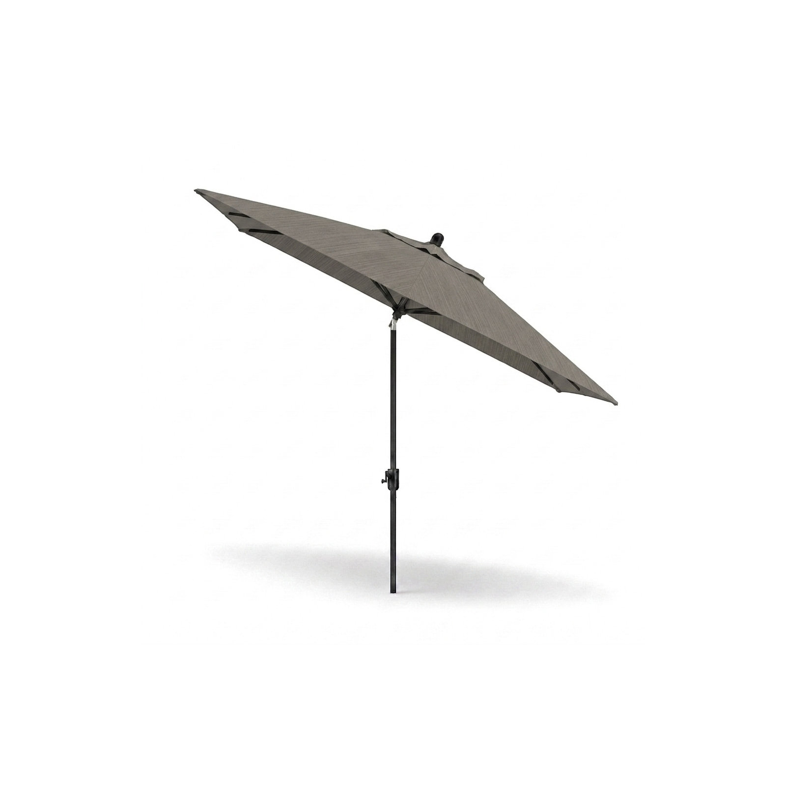Olivier 116.7'' Outdoor Umbrella, Spectrum Graphite Sunbrella® Plainweave, Antique Bronze