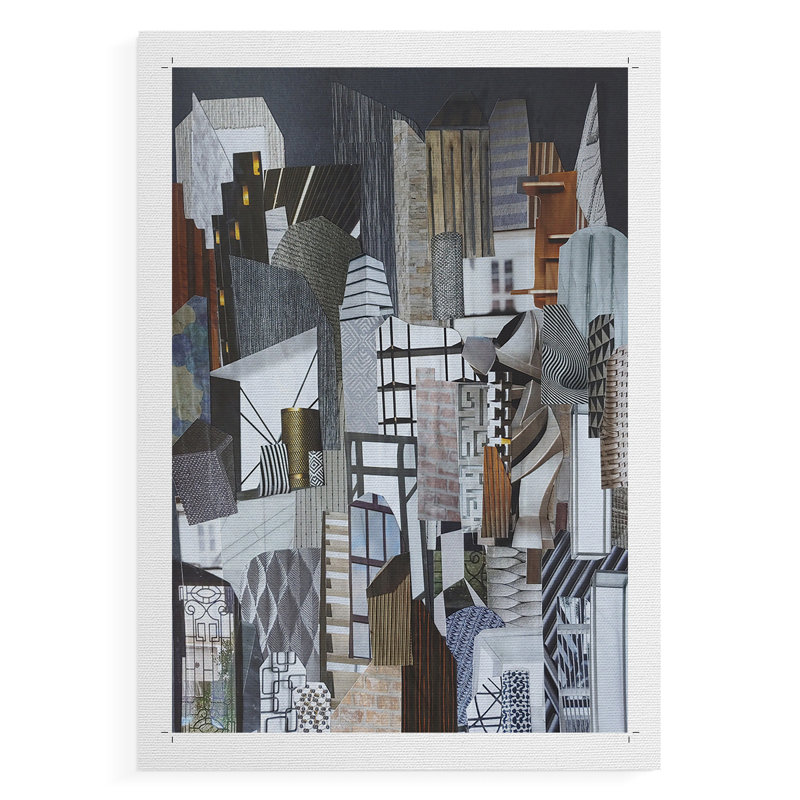 Western Metropolis -Canvas Print Only - NOT FRAMED