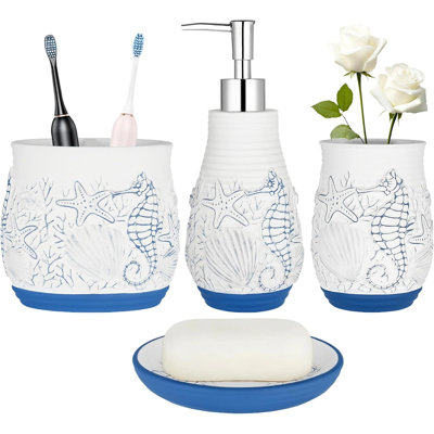 4-piece bathroom accessory set