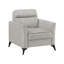 Chaise de salon moderne avec revêtement en microfibre brun clair-587513062