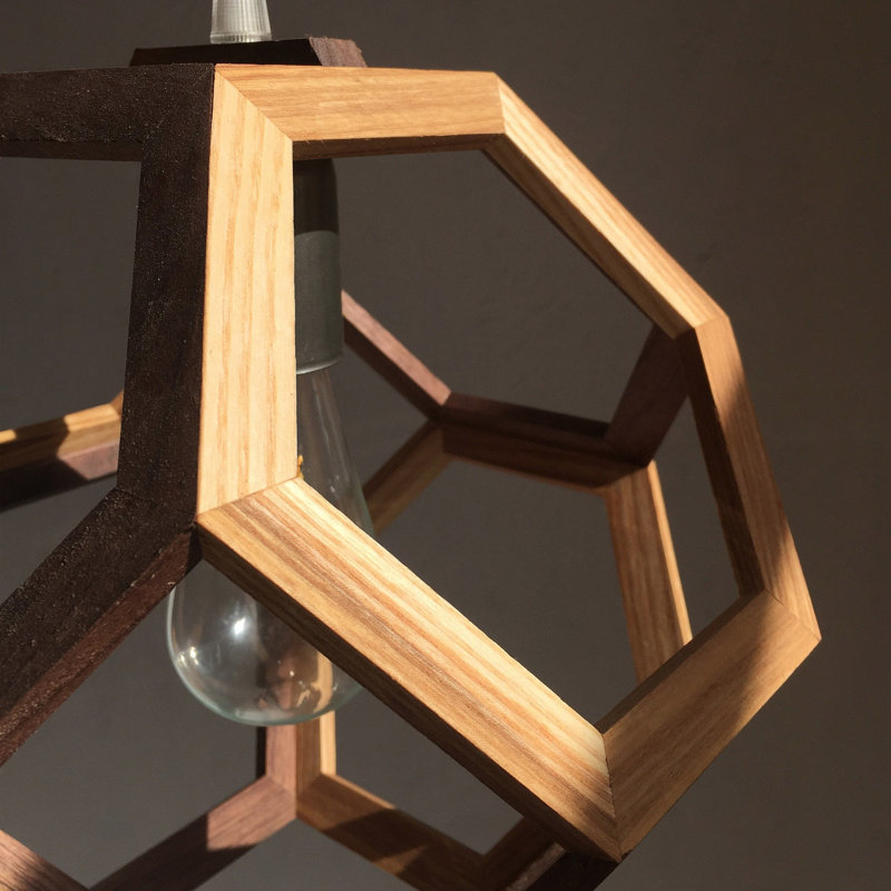 Chewelah 1 - Light Oil Geometric Pendant