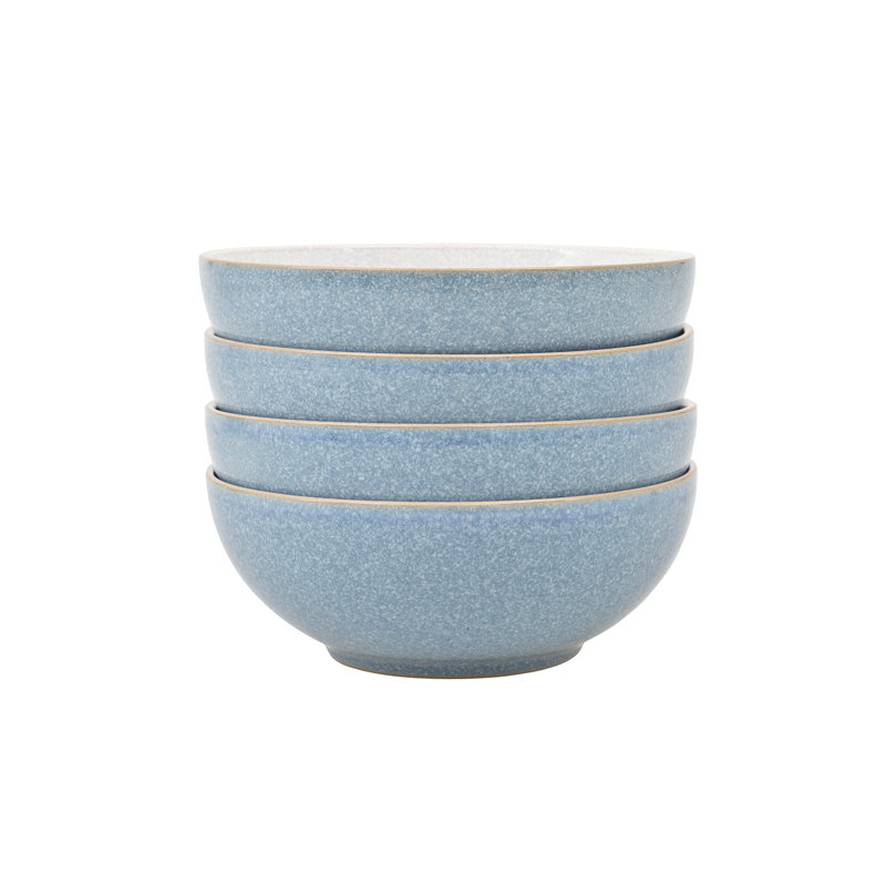 Denby Elements Cereal Bowls, Blue