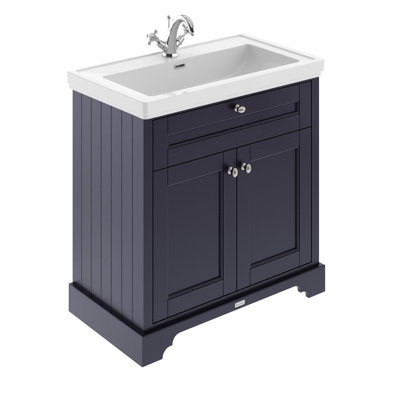 Old London 830mm Single Bathroom Vanity with Integrated Fireclay Basin