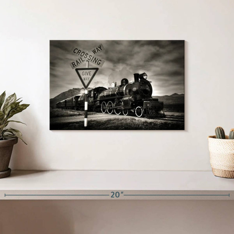 Mehar Rail Crossing, 8" H x 12" W