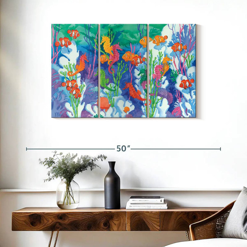 Brampt Seahorse Lagoon, 24" H x 38" W