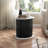 Arsento End Table With Fluted Pedestal Storage Base