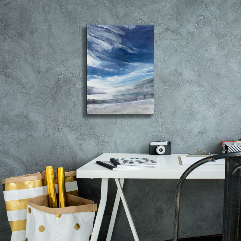 «The Lake» par Albena Hristova, art mural sur toile, H 16 po x l 12 po x P 0,75 po