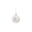 Glass Ball With Tree Pattern Ornament Set of 6 4"Dia. Frost