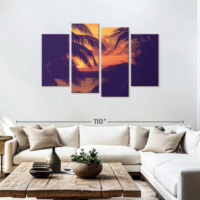 Gillard Palms Sunset, H 48 po x l 75 po