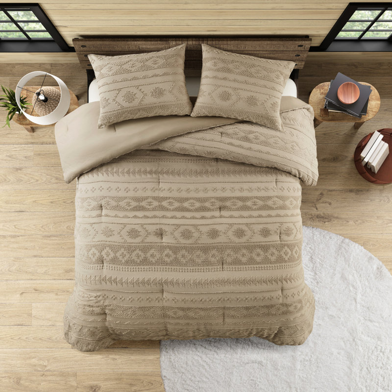 Édredon en chenille simple / simple TG très grand, et taies décoratives à boutons, poids lourd pour les nuits d'hiver
