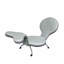 Chaise longue d'extérieur pliante en acier
