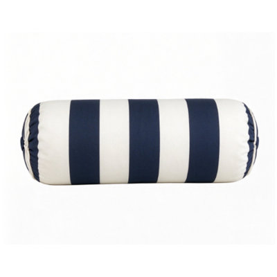 Coussin décoratif réversible rayé pour l'extérieur