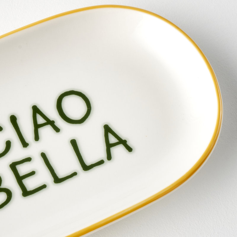 Line Oval Porcelain Serving Platter