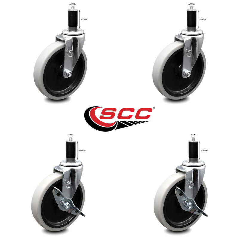 4-Piece Thermoplastic Caster Set