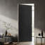 Dalle de porte intérieure texturée noire-115966684
