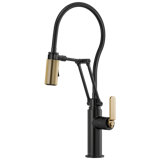 Litze® Pull Down Single Handle Kitchen Faucet with MagneDock® Technology and with Accessories