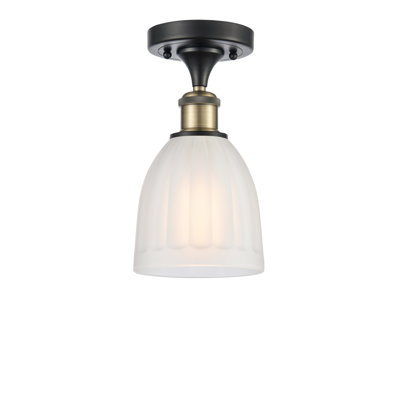 Plafonnier semi-encastré 1 lumière 5,75 po Dunder