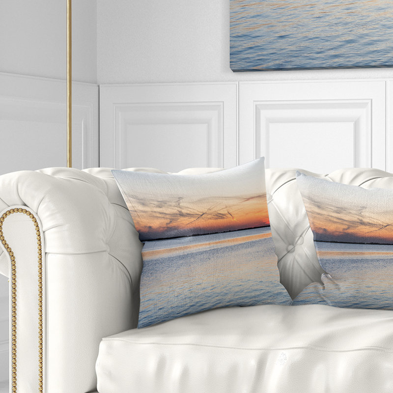 Coussin frontal Schafer Landscape River, 16 po x 1 po, Coussin décoratif