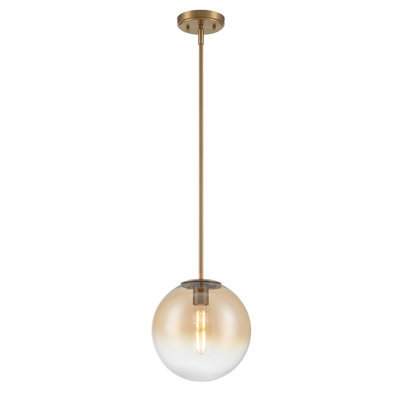 9" Glass pendany light