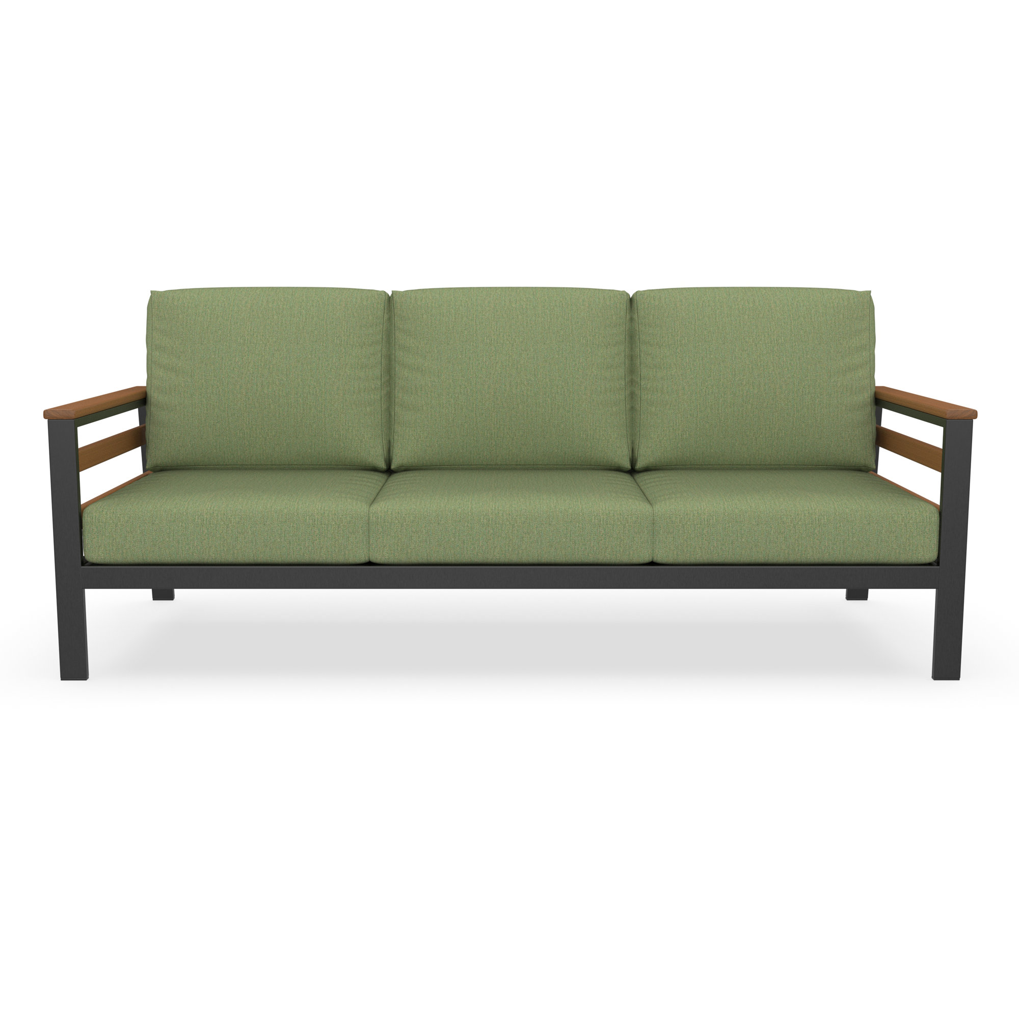 Townsend 80'' Wide Outdoor Patio Sofa with Sunbrella® Cushions, Green